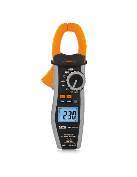Pinça amperimétrica TRMS para corrente CA 400A