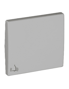 TECLA COM SÍMBOLO CAMPAINHA PRATA