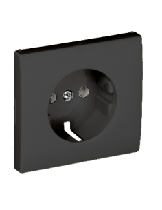 CENTRO SCHUKO C/OBTURADOR GRAFITE