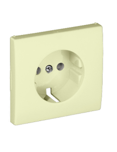 CENTRO SCHUKO C/OBTURADOR MARFIM