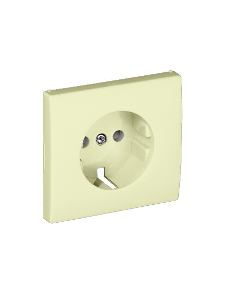 CENTRO SCHUKO C/OBTURADOR MARFIM