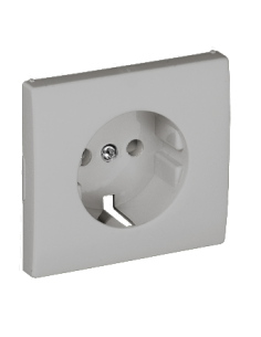 CENTRO SCHUKO C/OBTURADOR PRATA