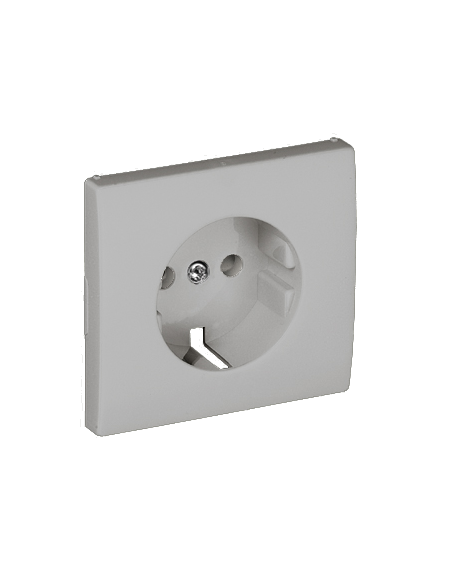 CENTRO SCHUKO C/OBTURADOR PRATA