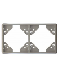 ESPELHO DUPLO HORIZONTAL PRATA