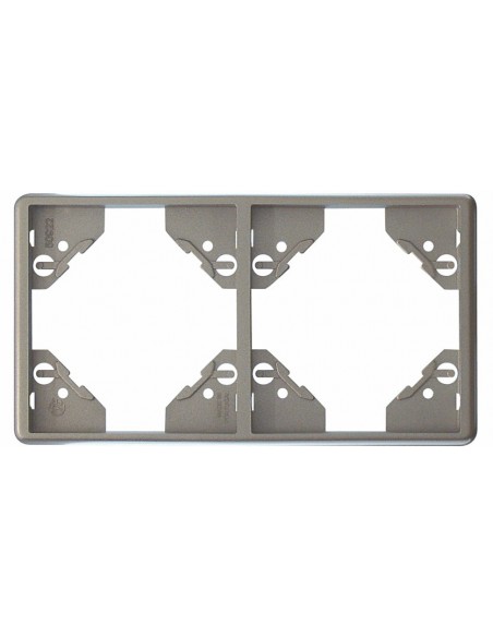 ESPELHO DUPLO HORIZONTAL PRATA