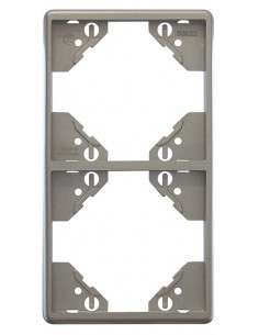 ESPELHO DUPLO VERTICAL PRATA