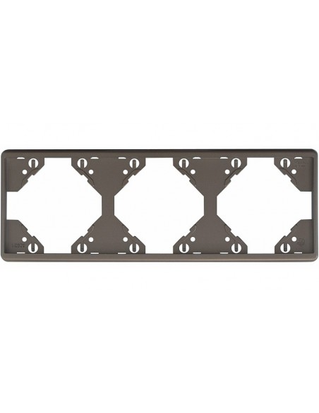 ESPELHO TRIPLO HORIZONTAL GRAFITE