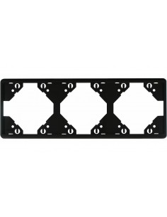 ESPELHO TRIPLO HORIZONTAL PRETO