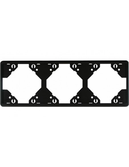 ESPELHO TRIPLO HORIZONTAL PRETO