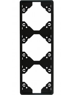 ESPELHO TRIPLO VERTICAL PRETO