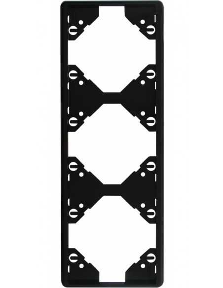 ESPELHO TRIPLO VERTICAL PRETO