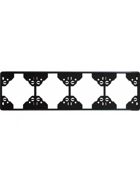 ESPELHO QUÁDRUPLO HORIZ PRETO