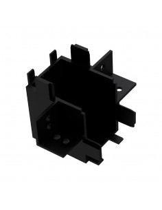 CANTO P/ CALHA MAGNETICA EMBUTIR PRETA