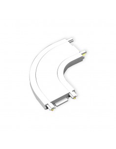 UNIAO CURVA P/CALHA MAGNETICA BRANCA