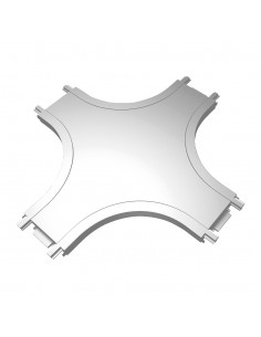 UNIAO CRUZADA P/ CALHA MAGNETICA SALIENTE BRANCA