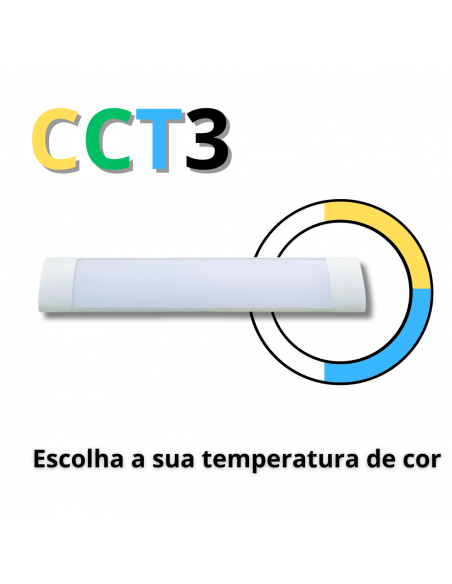 ARMADURA LED SLIM - CCT3 - 120CM