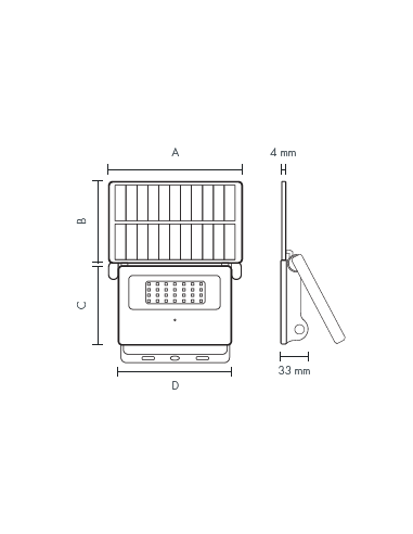 PROJETOR LED SOLAR - 17W
