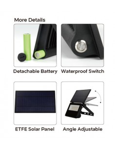 PROJETOR LED SOLAR - 28W 2