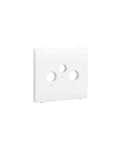 CENTRO PARA TOMADA R-TV-SAT BRANCO