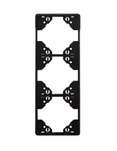 ESPELHO TRIPLO VERTICAL PRETO MATE