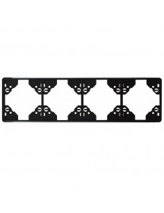 ESPELHO QUÁDRUPLO HORIZ PRETO MATE