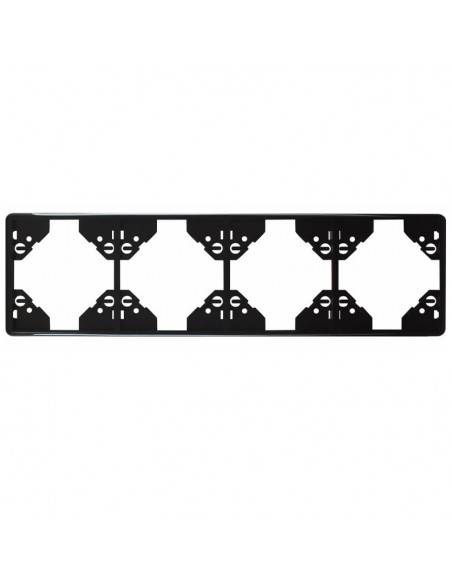 ESPELHO QUÁDRUPLO HORIZ PRETO MATE