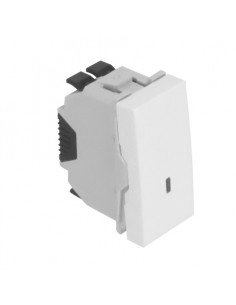 BOTÃO BASCULANTE LUMINOSO - 1 MÓD BRANCO