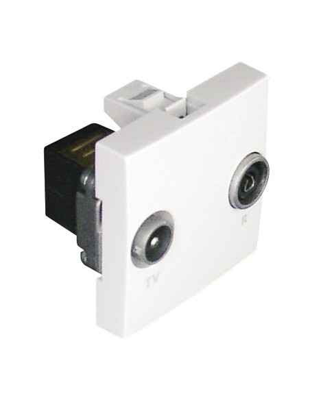 TOMADA R-TV PASSAGEM 2M Q45 BRANCA