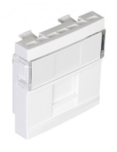 MÓDULO 1 SAIDA P/CONETOR RJ45 2M BRANCO