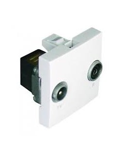 TOMADA R-TV ESTRELA 2M Q45 ALUMINA