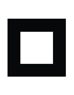 QUADRO SIMPLES Q45 PRETO MATE