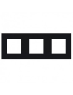 QUADRO TRIPLO Q45 PRETO MATE