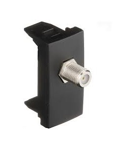 MÓDULO C/CONETOR COAXIAL TIPO F - 1 MÓD PT MATE