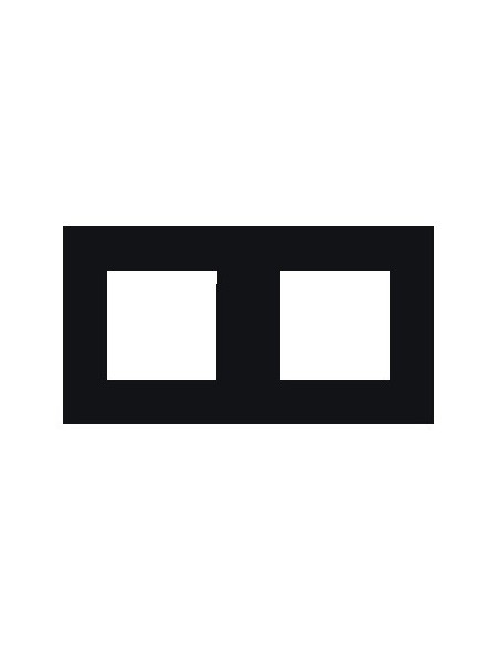 QUADRO DUPLO Q45 PRETO MATE