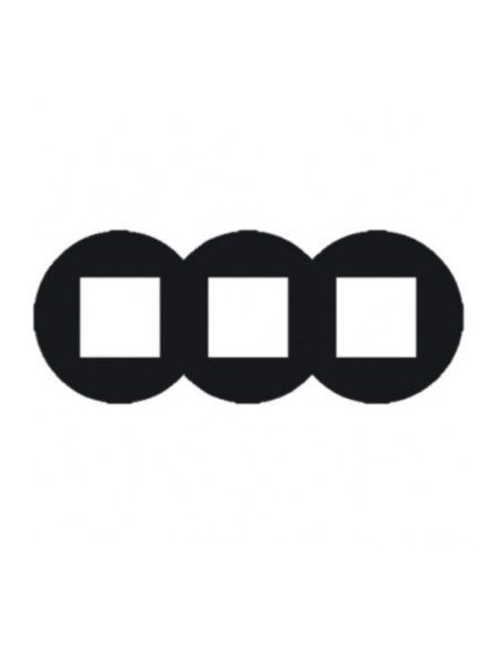 QUADRO TRIPLO SV Q45 PRETO MATE