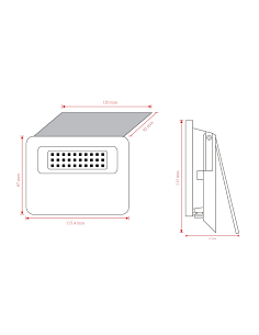 PROJETOR SOLAR IP65 5W 230LM 4000k 2