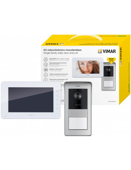 KIT VIDEO MONITOR TECLADO CAPACITIVO DE 7"