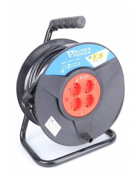 EXTENSAO ENROLADORA C/4 TOMADAS 3G1,5 50 MT