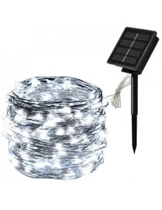 SERIE DE NATAL SOLAR  25,5M 300 LED´S FIO VD- LUZ BRANCA IP44