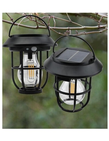 CANDEEIRO SOLAR C/SENSOR MOVIMENTO 1200lm GANCHO