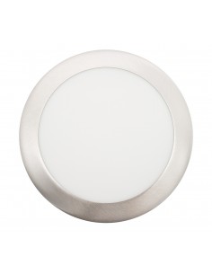 DOWNLIGHT ENCASTRAR LED 18W REDONDO 3000K AÇO ESCOVADO
