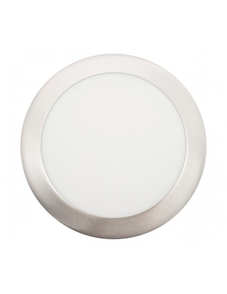 DOWNLIGHT ENCASTRAR LED 18W REDONDO 6500K AÇO ESCOVADO