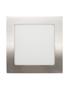 DOWNLIGHT ENCASTRAR LED 12W QUADRADO 4000K AÇO ESCOVADO