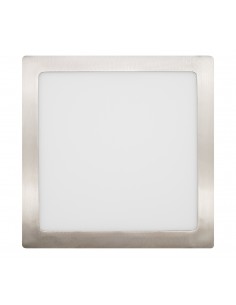 DOWNLIGHT ENCASTRAR LED 18W QUADRADO 3000K AÇO ESCOVADO