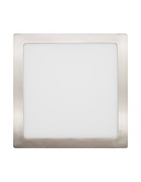 DOWNLIGHT ENCASTRAR LED 18W QUADRADO 3000K AÇO ESCOVADO