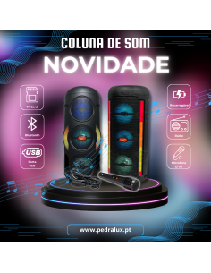 COLUNAS DE SOM PORTATIL 10W 2