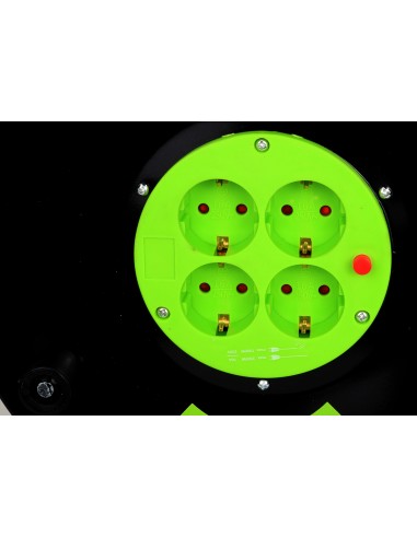 EXTENSAO ENROLADORA C/ 4 TOMADAS 3G1,5 25MT - VERDE