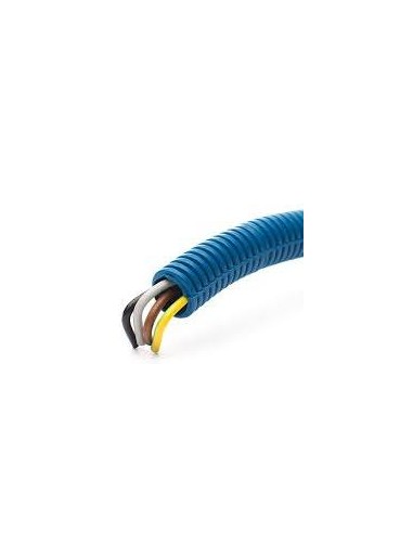 Tubo anelado pré-cabelado azul 16mm c/fio 3G1,5