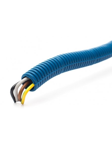 TUBO ANELADO PRÉ-CABELADO AZUL 16mm c/fio 4G1,5 TUBO ANELADO PRÉ-CABELADO AZUL 16mm c/fio 4G1,5