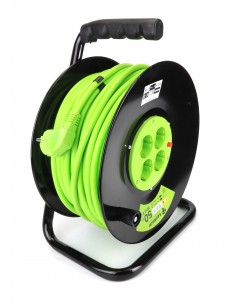 EXTENSAO ENROLADORA C/ 4 TOMADAS 3G2,5 50MT - VERDE